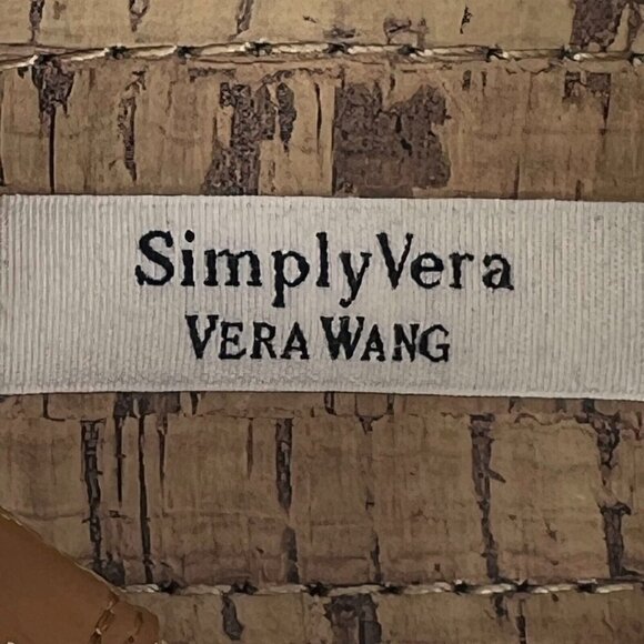 Simply Vera Vera Wang Womens 112913 Blue Beaded Thong Size 7.5 Wedge Sandals - Picture 10 of 10